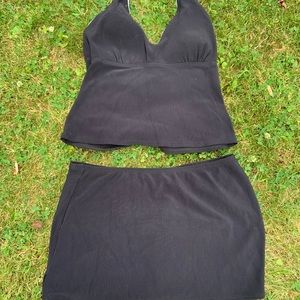 Lands end 2 piece bathing suit
